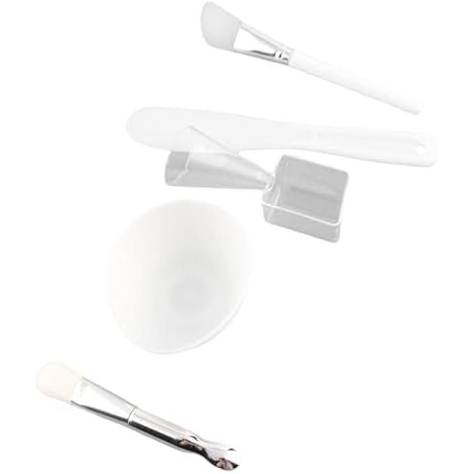 CHICIRIS DIY FACIAL TOOL SET, SILICONE MIXING BOWL, SOFT BRUSH, SPATULA FOR SKINCARE ROUTINE - Image 3